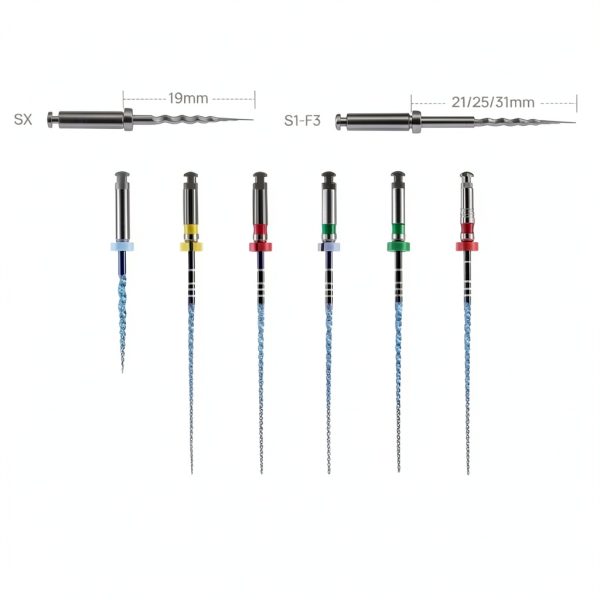 JMU Small Taper Dental Rotary Files Set 6 – Heat Activated Flexibility-5