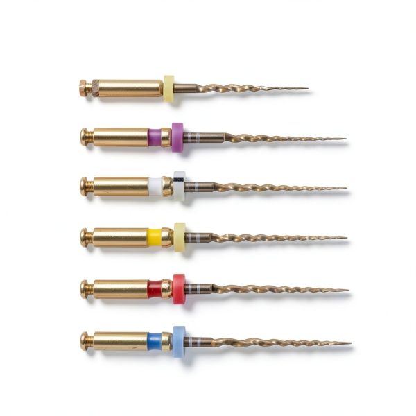 4E 4E'S USA 25mm SX-F3 Assorted Rotary Files, Engine Rotary Files for Root Canal Treatment, Pack of 6 (Shaping Files & Finishing Files)-1