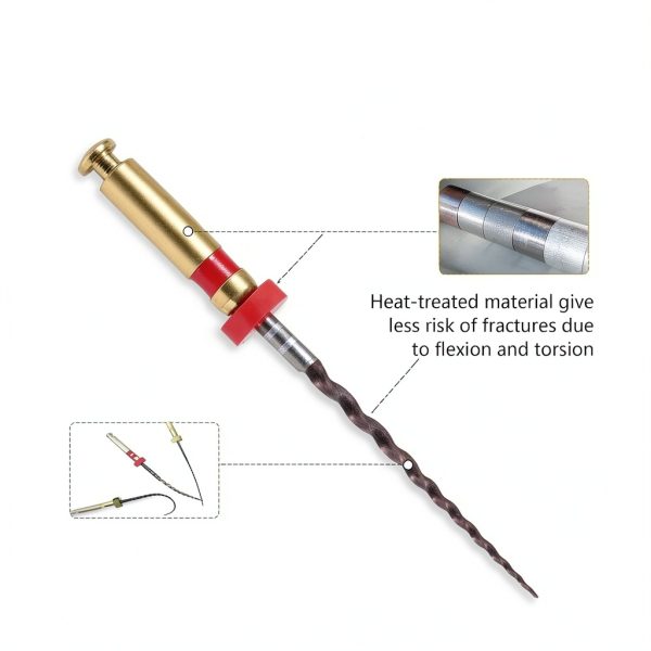 4E 4E'S USA 25mm SX-F3 Assorted Rotary Files, Engine Rotary Files for Root Canal Treatment, Pack of 6 (Shaping Files & Finishing Files)-3